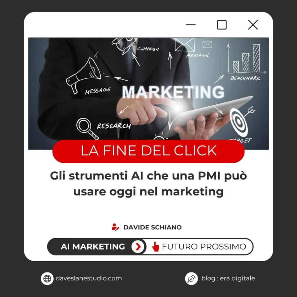Gli strumenti AI che una PMI può usare oggi nel marketing
